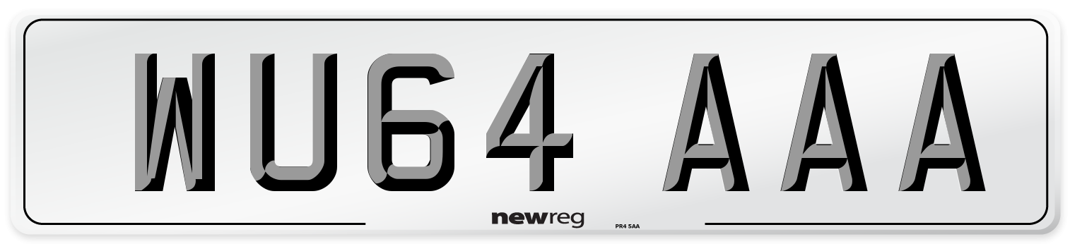 WU64 AAA Number Plate from New Reg